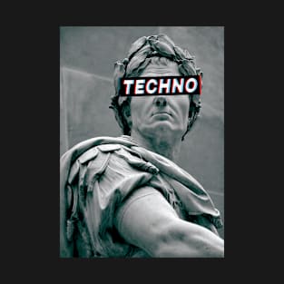 Techno Roman Statue T-Shirt