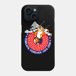 F-14 Tomcat - Tomcats Forever 1970- 2006 - Clean Style Phone Case