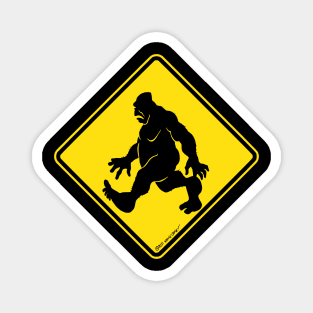 CAUTION! SASQUATCH CROSSING Magnet