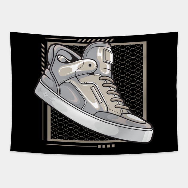 Don Ye Cream Sneaker Tapestry by milatees