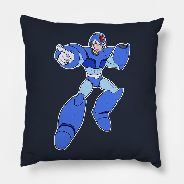 RUBY SPEARS MEGA MAN X Pillow by IanDimas