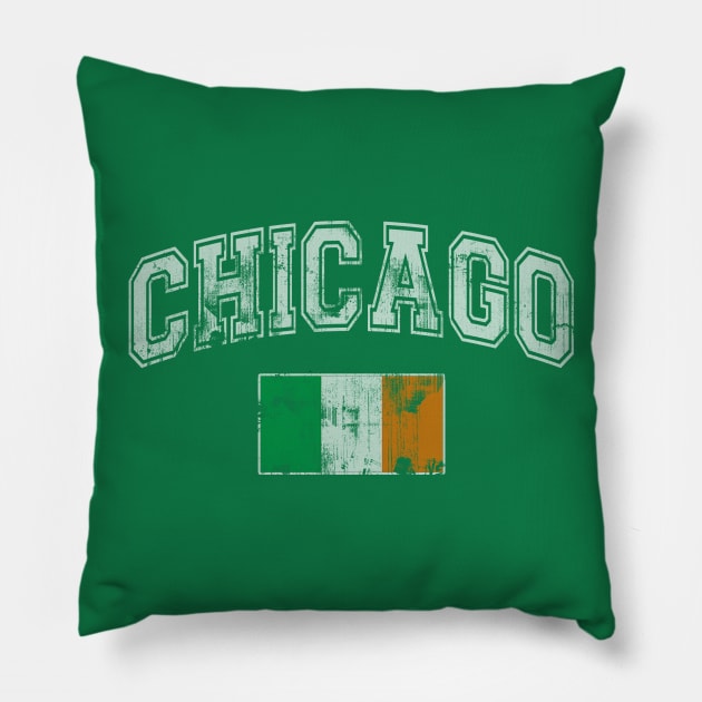 Chicago Irish Flag Pillow by E