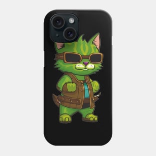 Cute Monster Cat Ogre for Halloween Phone Case