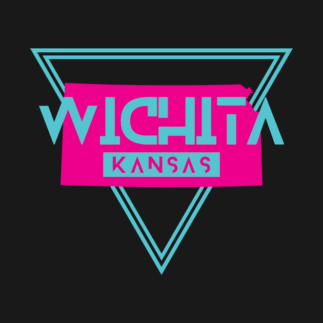 Wichita Kansas Retro Vintage Triangle KS by manifest