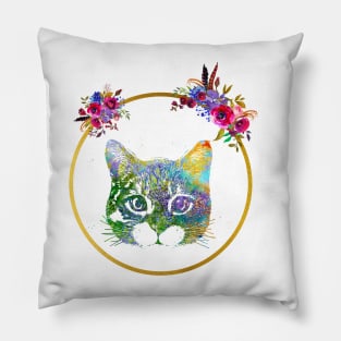 Peeking cat Pillow