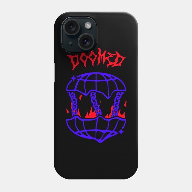 Doomed Phone Case by Vintage Oldschool Apparel 