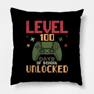 Level 100 Days Of School Unlocked Pillow