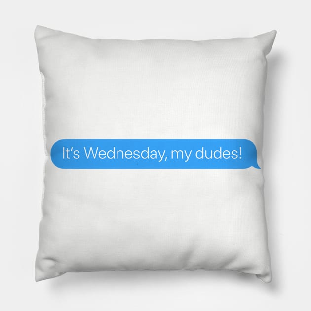 It's Wednesday Pillow by arlingjd