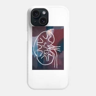 Gouached Abstract Kidney Phone Case