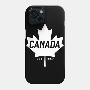 Canada Maple Leaf design - Canada Est. 1867 Vintage Sport Phone Case