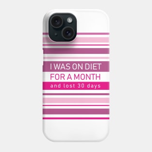 DIET pink Phone Case