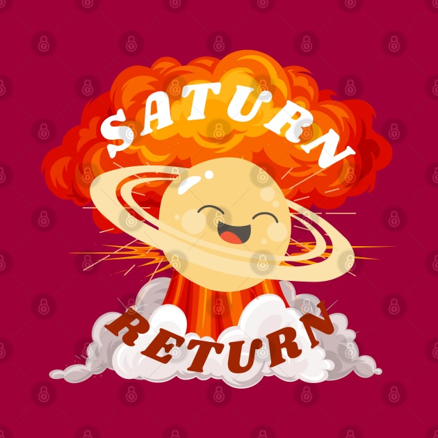 Saturn Return Funny Astrology Birth Chart by Witchy Ways