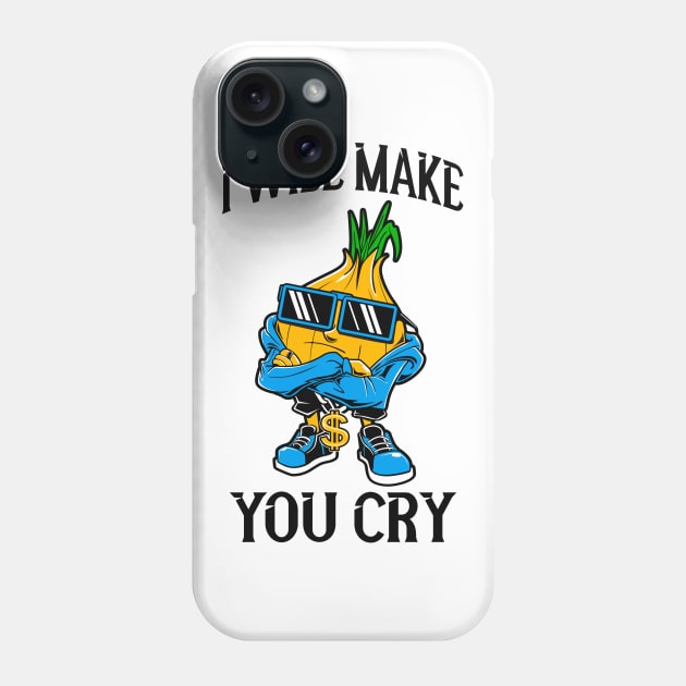 Onion Gangster Funny Hip Hop Vegetables Phone Case by Foxxy Merch