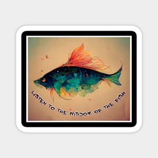 wisdom of the fish Magnet