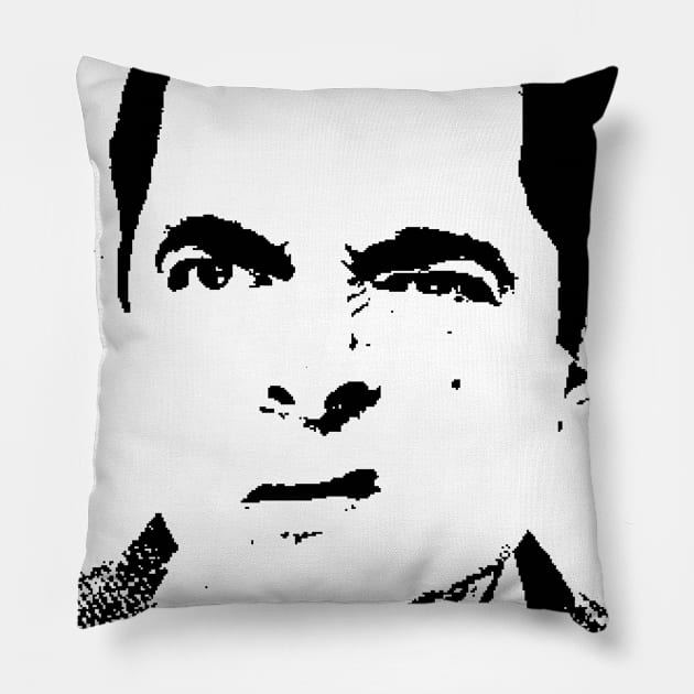 Mister Bean Pop Art Portrait Pillow by phatvo