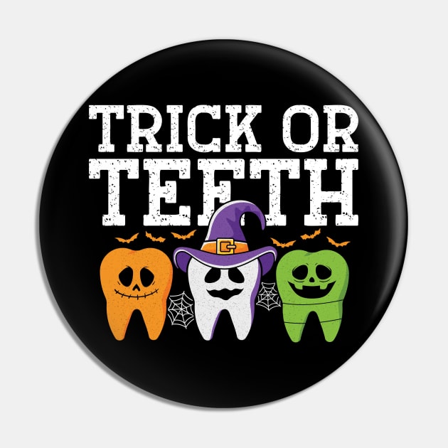 Trick Or Teeth Spooky Halloween Dental Hygienist Assistant Tech Funny Dental Office Group Pin by Nisrine