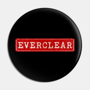 vintage retro plate Everclear Pin