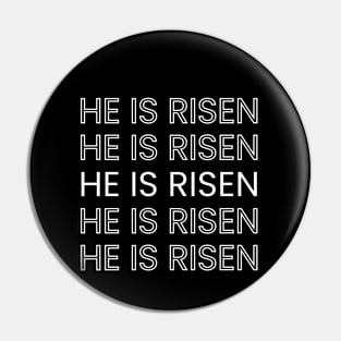 HE IS RISEN / HAPPY EASTER Pin