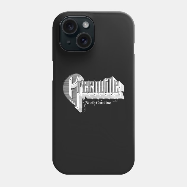 Vintage Greenville, NC Phone Case by DonDota