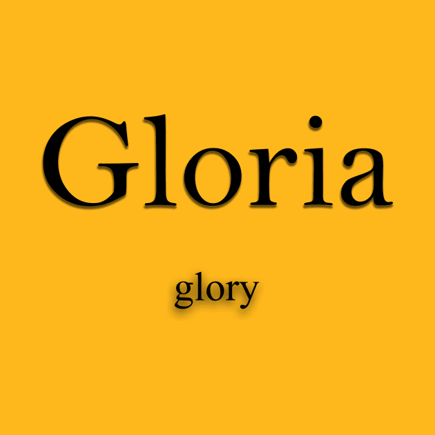 Gloria Name meaning by Demonic cute cat