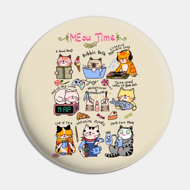 MEow Time Pin by kookylove