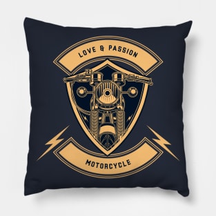 Love motorcycle Pillow