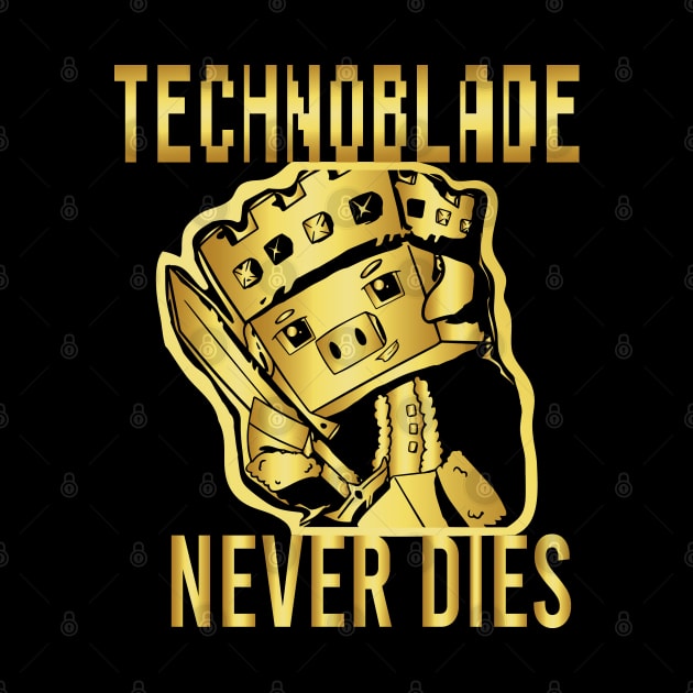 Technoblade Never Dies Golden by EleganceSpace