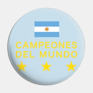 Argentina campeones del mundo 2022 world cup champions Pin