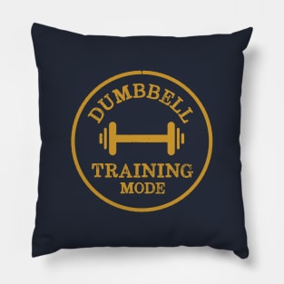 Dumbbell Training Mode Retro Workout Pillow