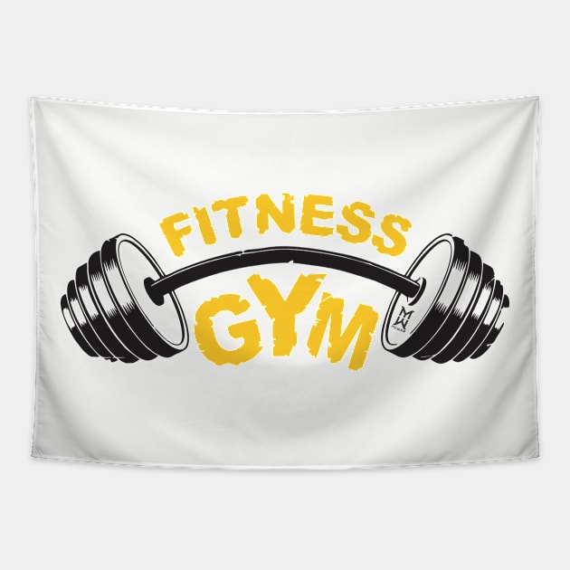 fitness gym Tapestry by mmpower
