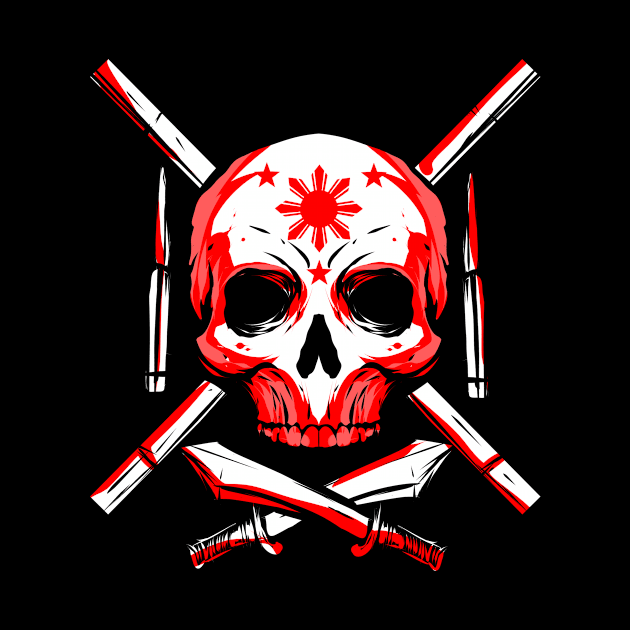 Filipino Martial Arts Skull Kali Arnis Eskrima by ChrisselDesigns