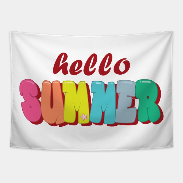 Hello Summer Tapestry by RockyDesigns