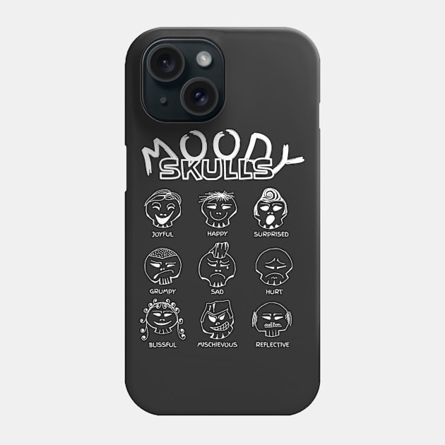 Moody Skulls Phone Case by dkdesigns27