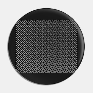 Decorative Black and White Pattern Pin