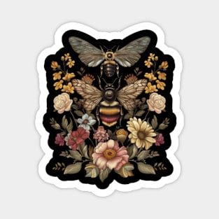 Journey Through Bees And Flowers Magnet