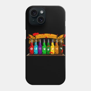 Zombie Perks Top Shelf Zombies Beware on Black Phone Case