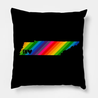 USA States: Tennessee (rainbow) Pillow