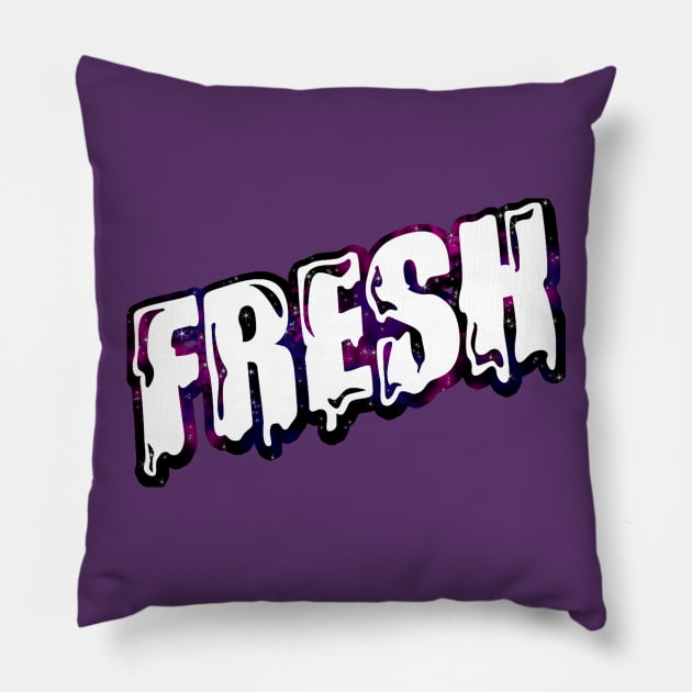 Fresh drip - galaxy Pillow by hoddynoddy