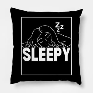 Sleepy Aesthetic Pillow