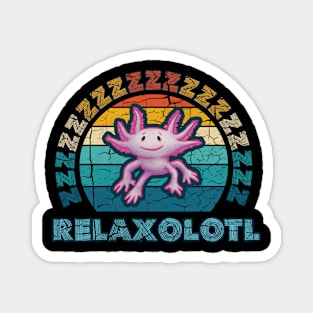 Relaxalotl Axolotl Relax A Lot Magnet