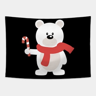 Christmas White Bear Tapestry