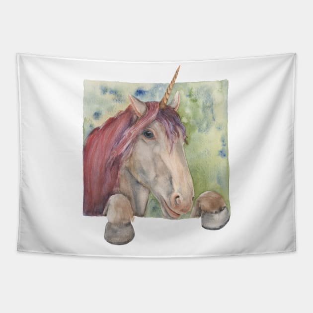 Unicorn Tapestry by Goosi