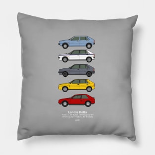 Lancia Delta classic car collection Pillow