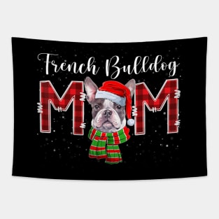 Cute Santa Scarf Dog French Bulldog Mom Christmas Dog Lover Tapestry