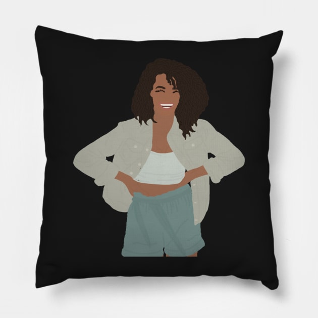 Sofia Wiley! Sticker Pillow by haleynicole11