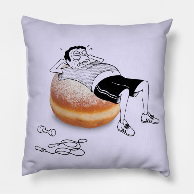 Donut - gym ball Pillow by MassimoFenati