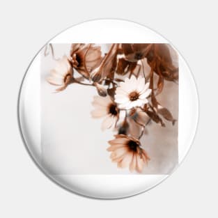 Flowers Art Poster Pin