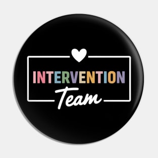 Intervention Teacher Team Early Intervention Squad Pin