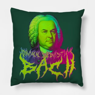 Bach Metal Tie Dye - Johann Sebastian Bach Psychedelic Graphic 2 Pillow