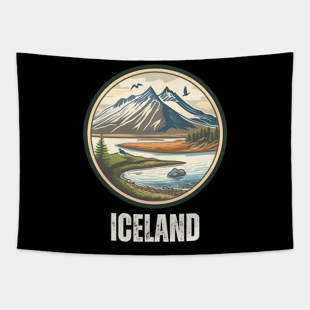 Iceland Tapestry by Mary_Momerwids